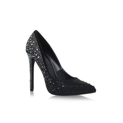 Black 'Gretal' high heel court shoes